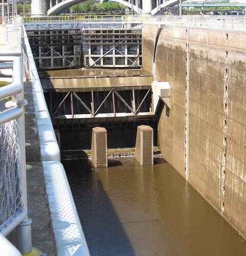 Gates Upper Saint Anthony Falls